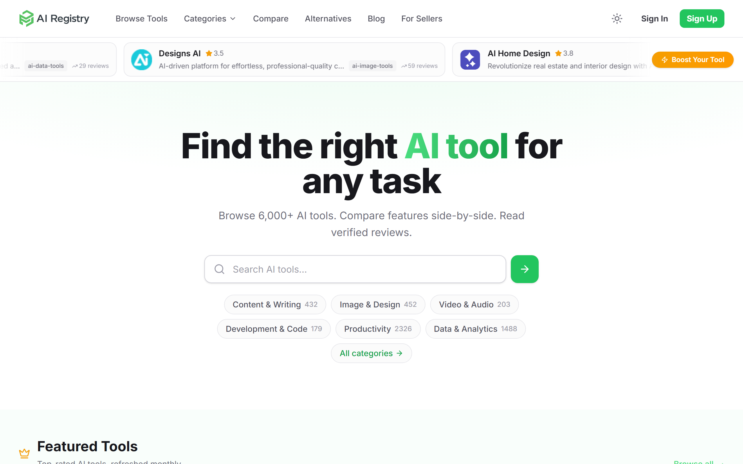 AI Registry — screenshot